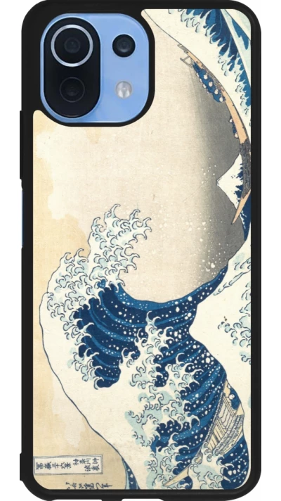 Xiaomi Mi 11 Lite 5G Case Hülle - Silikon schwarz Kunstbild - Die große Welle vor Kanagawa - Hokusai