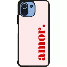 Xiaomi Mi 11 Lite 5G Case Hülle - Silikon schwarz Valentine 2024 amor