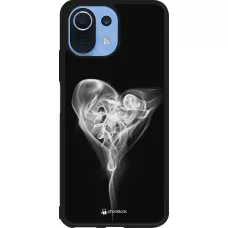Coque Xiaomi Mi 11 Lite 5G - Silicone rigide noir Valentine 2022 Black Smoke