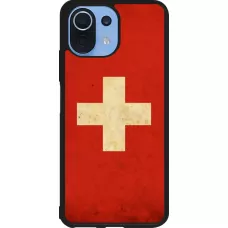 Xiaomi Mi 11 Lite 5G Case Hülle - Silikon schwarz Vintage Flag SWISS