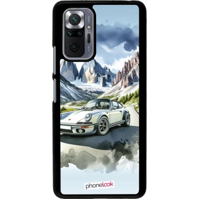 Coque Xiaomi Redmi Note 10 Pro - Porsche 911 Mountain Watercolor