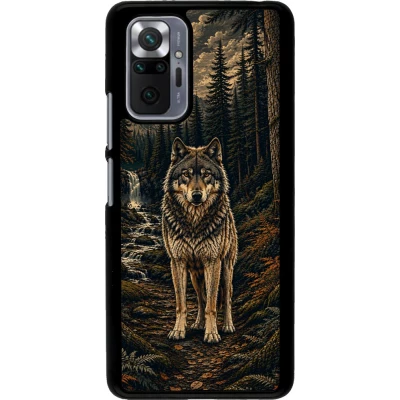Coque Xiaomi Redmi Note 10 Pro - Linocut Loup