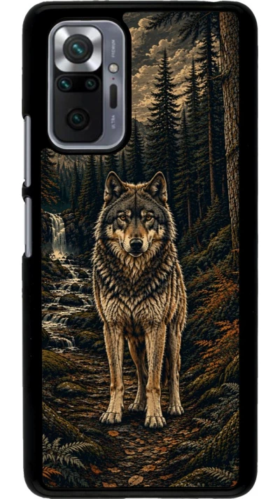 Coque Xiaomi Redmi Note 10 Pro - Linocut Loup