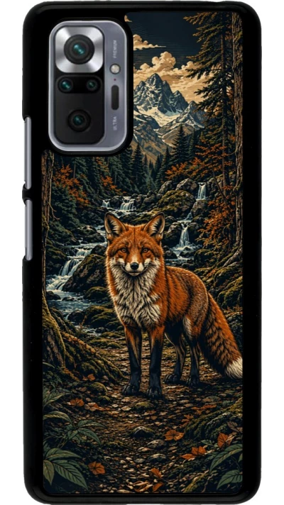 Coque Xiaomi Redmi Note 10 Pro - Linocut Renard