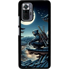 Coque Xiaomi Redmi Note 10 Pro - Ninja sous la lune