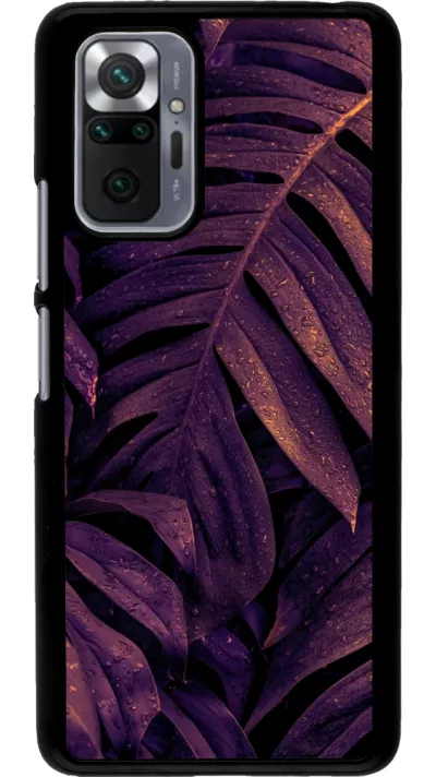 Xiaomi Redmi Note 10 Pro Case Hülle - Purple Light Leaves