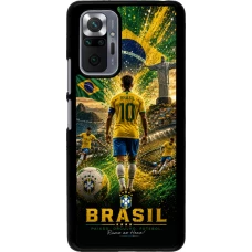 Xiaomi Redmi Note 10 Pro Case Hülle - Fussball Brasilien splash 2026