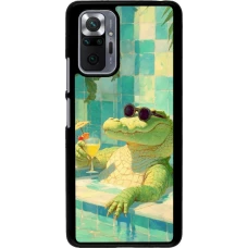 Coque Xiaomi Redmi Note 10 Pro - Crocodile in the swimming pool Summer 2026
