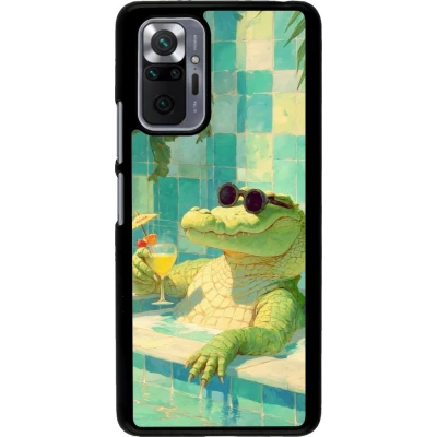 Coque Xiaomi Redmi Note 10 Pro - Crocodile in the swimming pool Summer 2026