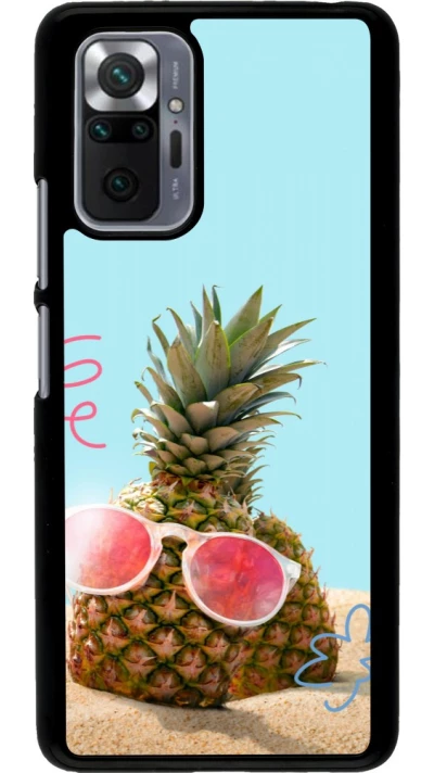 Coque Xiaomi Redmi Note 10 Pro - Pineapple with glasses Summer 2026