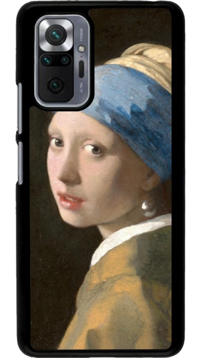 Coque Xiaomi Redmi Note 10 Pro - Tableau art - La Jeune fille à la perle - Johannes Vermeer