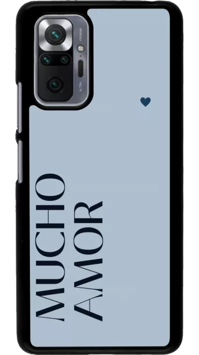 Coque Xiaomi Redmi Note 10 Pro - Valentine 2024 mucho amor azul