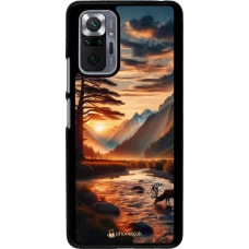 Coque Xiaomi Redmi Note 10 Pro - Valley Sunset Deer Tree