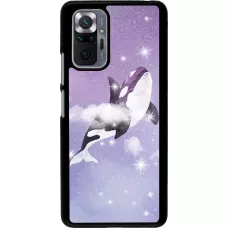 Coque Xiaomi Redmi Note 10 Pro - Whale in sparking stars