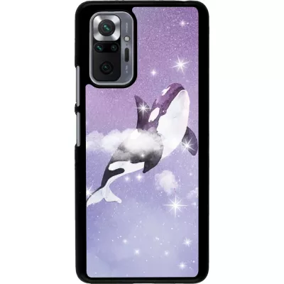 Coque Xiaomi Redmi Note 10 Pro - Whale in sparking stars