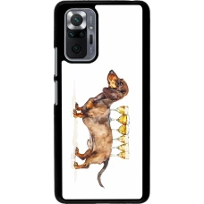 Coque Xiaomi Redmi Note 10 Pro - Wine Teckel