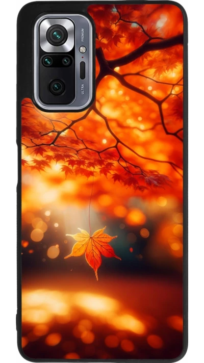 Xiaomi Redmi Note 10 Pro Max Case Hülle - Silikon schwarz Herbst Magisch Orange