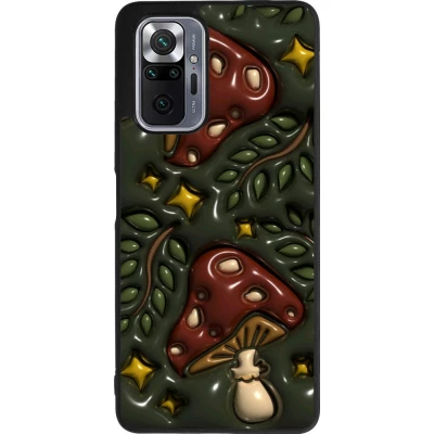 Coque Xiaomi Redmi Note 10 Pro Max - Silicone rigide noir Autumn 26 3D mushrooms