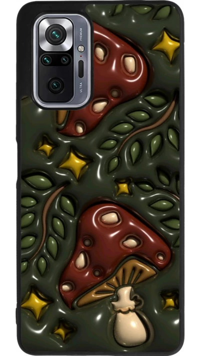 Xiaomi Redmi Note 10 Pro Max Case Hülle - Silikon schwarz Autumn 26 3D mushrooms