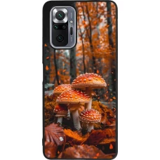 Xiaomi Redmi Note 10 Pro Max Case Hülle - Silikon schwarz Autumn 26 Mushrooms in the woods