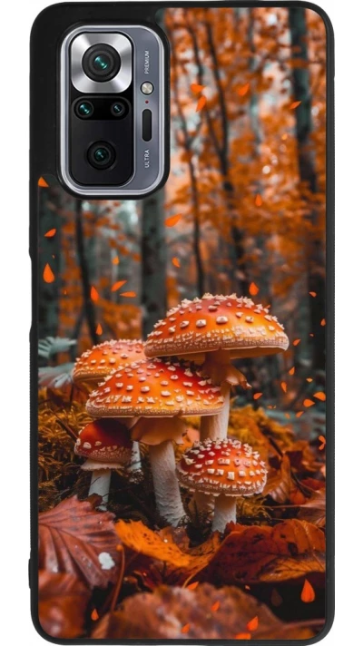 Xiaomi Redmi Note 10 Pro Max Case Hülle - Silikon schwarz Autumn 26 Mushrooms in the woods