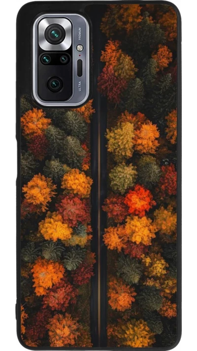 Xiaomi Redmi Note 10 Pro Max Case Hülle - Silikon schwarz Autumn 26 Road in autumn