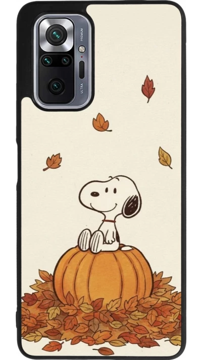Xiaomi Redmi Note 10 Pro Max Case Hülle - Silikon schwarz Autumn 26 Snoopy autumn