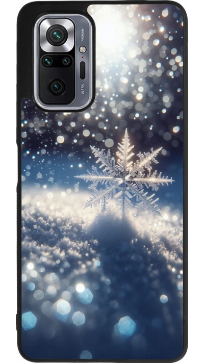 Xiaomi Redmi Note 10 Pro Max Case Hülle - Silikon schwarz Schneeflocke Solar Glanz