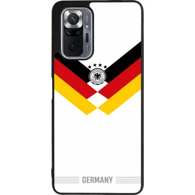 Xiaomi Redmi Note 10 Pro Max Case Hülle - Silikon schwarz Deutschland 2026 personalisierbares Fussballtrikot
