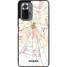 Xiaomi Redmi Note 10 Pro Max Case Hülle - Silikon schwarz Ghana 2026 personalisierbares Fussballtrikot