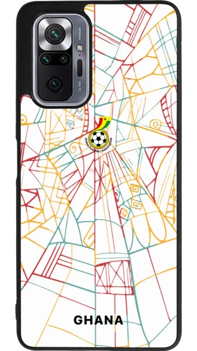 Xiaomi Redmi Note 10 Pro Max Case Hülle - Silikon schwarz Ghana 2026 personalisierbares Fussballtrikot