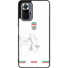 Coque Xiaomi Redmi Note 10 Pro Max - Silicone rigide noir Maillot de football Iran 2026 personnalisable