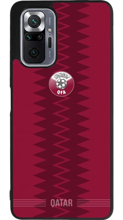 Xiaomi Redmi Note 10 Pro Max Case Hülle - Silikon schwarz Qatar 2026 personalisierbares Fussballtrikot
