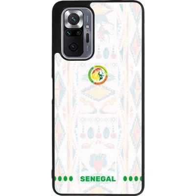 Xiaomi Redmi Note 10 Pro Max Case Hülle - Silikon schwarz Senegal 2026 personalisierbares Fussballtrikot
