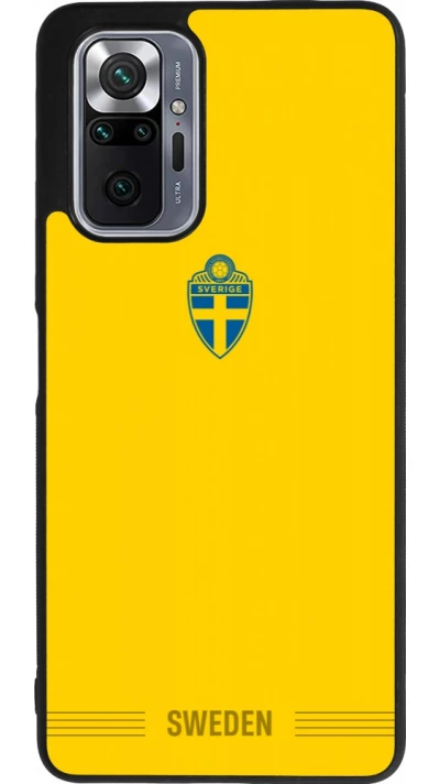 Xiaomi Redmi Note 10 Pro Max Case Hülle - Silikon schwarz Schweden 2026 personalisierbares Fussballtrikot