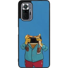 Coque Xiaomi Redmi Note 10 Pro Max - Silicone rigide noir Frog with camera DTMF