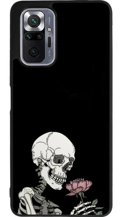 Xiaomi Redmi Note 10 Pro Max Case Hülle - Silikon schwarz Halloween 2023 rose and skeleton