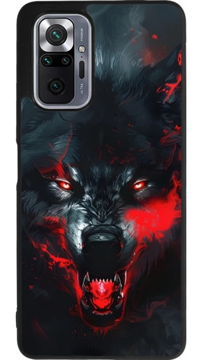 Xiaomi Redmi Note 10 Pro Max Case Hülle - Silikon schwarz Halloween 2024 mad werewolf