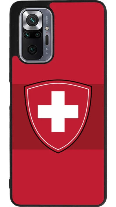 Xiaomi Redmi Note 10 Pro Max Case Hülle - Silikon schwarz Hockey World Championship Ecusson Suisse