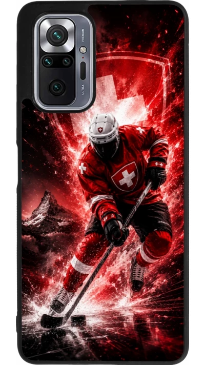 Xiaomi Redmi Note 10 Pro Max Case Hülle - Silikon schwarz Hockey World Championship Player
