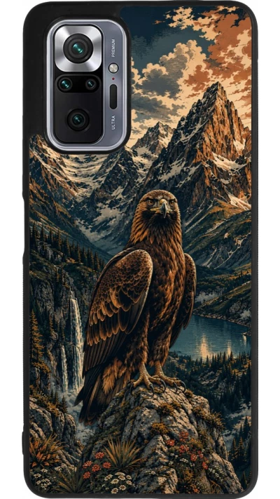 Xiaomi Redmi Note 10 Pro Max Case Hülle - Silikon schwarz Linocut Steinadler