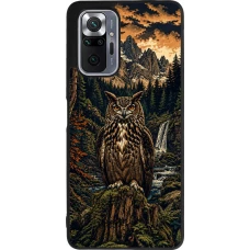 Xiaomi Redmi Note 10 Pro Max Case Hülle - Silikon schwarz Linocut Uhu