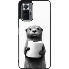 Xiaomi Redmi Note 10 Pro Max Case Hülle - Silikon schwarz Otter Toilettenpapier