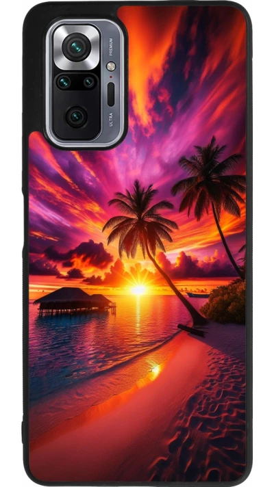 Coque Xiaomi Redmi Note 10 Pro Max - Silicone rigide noir Maldives Dusk Bliss