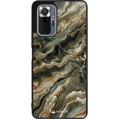 Xiaomi Redmi Note 10 Pro Max Case Hülle - Silikon schwarz Oliv Marmor
