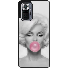 Coque Xiaomi Redmi Note 10 Pro Max - Silicone rigide noir Marilyn Bubble