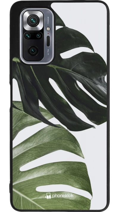 Xiaomi Redmi Note 10 Pro Max Case Hülle - Silikon schwarz Monstera Plant