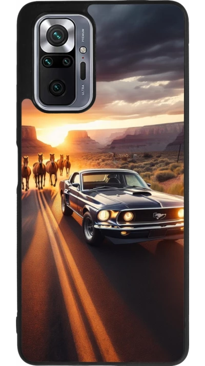 Xiaomi Redmi Note 10 Pro Max Case Hülle - Silikon schwarz Mustang 69 Grand Canyon