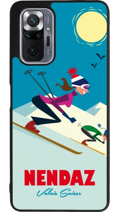 Xiaomi Redmi Note 10 Pro Max Case Hülle - Silikon schwarz Nendaz Ski Downhill