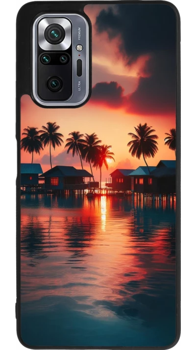 Xiaomi Redmi Note 10 Pro Max Case Hülle - Silikon schwarz Paradies Malediven
